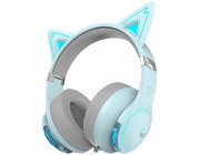 Edifier HECATE G5BT CAT Blue / Bluetooth Gaming On-ear headphones with microphone, RGB, 3.5mm / Bluetooth V5.2, Playback time 20 hours (light on); 36 hours (light off), Cute detachable cat ear with hall sensors, foldable design